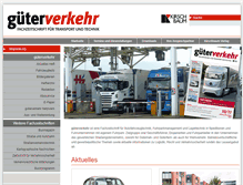 Tablet Screenshot of gueterverkehr-online.de